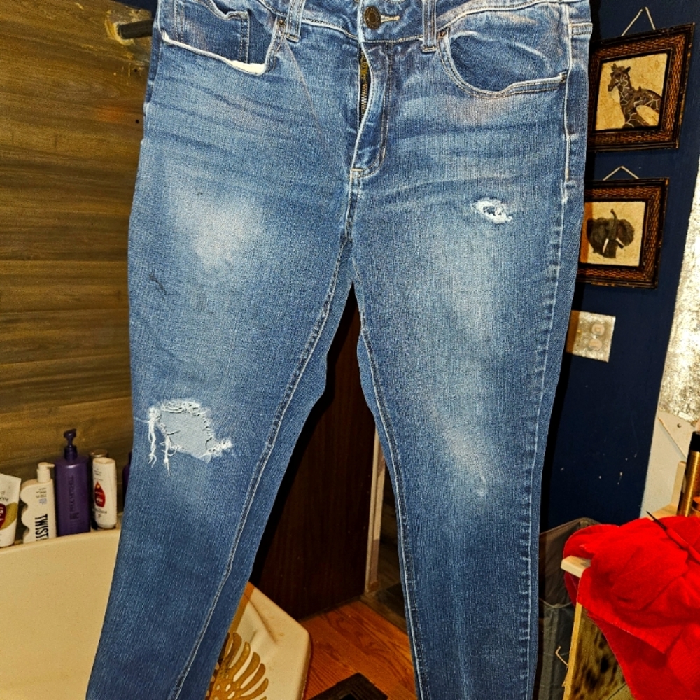 Womens skinny ankle jeans by Time and True size 14